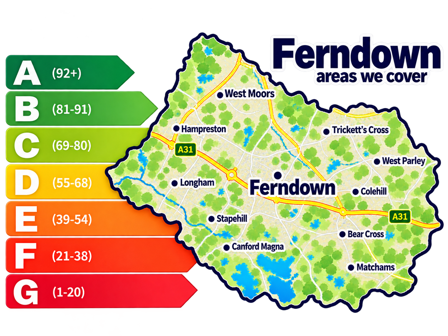 Ferndown EPC Energy Performance Certificate rating